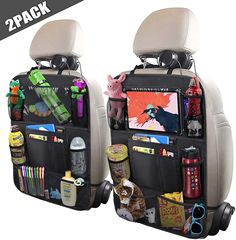 1 Set of 2 Amazon Car Rear Seat Anti-Kick Storage Bags Car Organizer Cross-border E-commerce