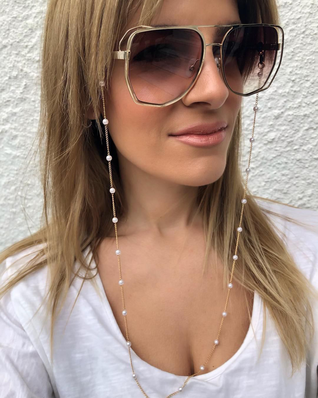 Fashion Pearl Glasses Chain Anti-drop Glasses Accessories Wholesale display picture 1