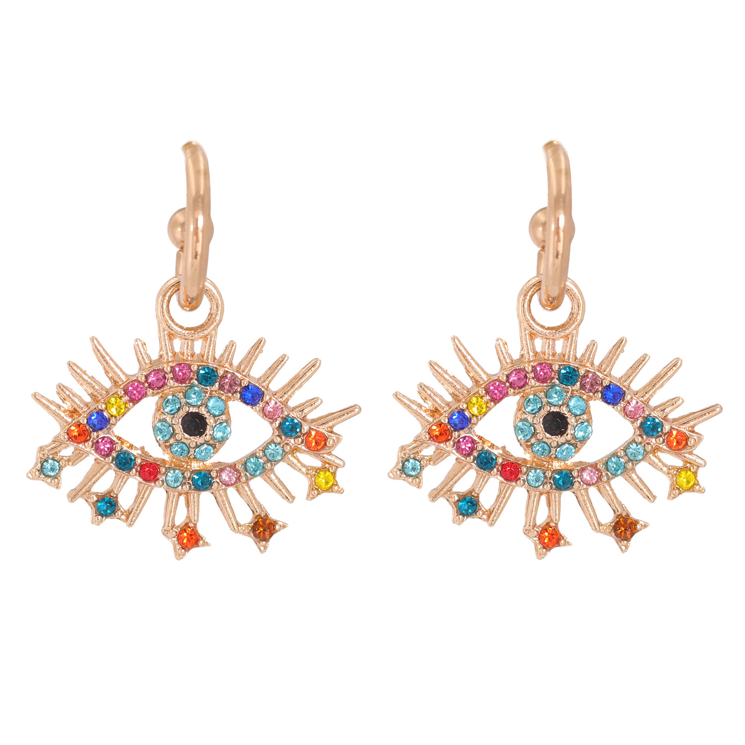 Fashion Eye Diamond Earrings display picture 6