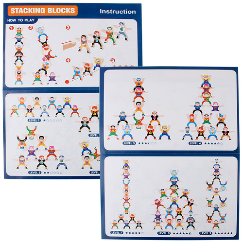 Balanced Hercules Jenga high building block stickers Balanced building blocks Man Jenga Hercules desktop game