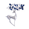 Metal brooch, hydrolate lapel pin, crystal, pin, 2023 collection, Korean style, wholesale