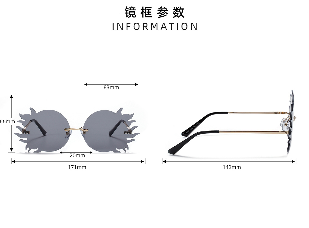 الرجعية الأزياء حزب نظارات معدنية display picture 11