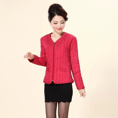 Поколение зимней одежды, Новая легкая женская короткая Корейская куртка с хлопковой подкладкой с V-образным вырезом, тонкая пуховая хлопковая подкладка