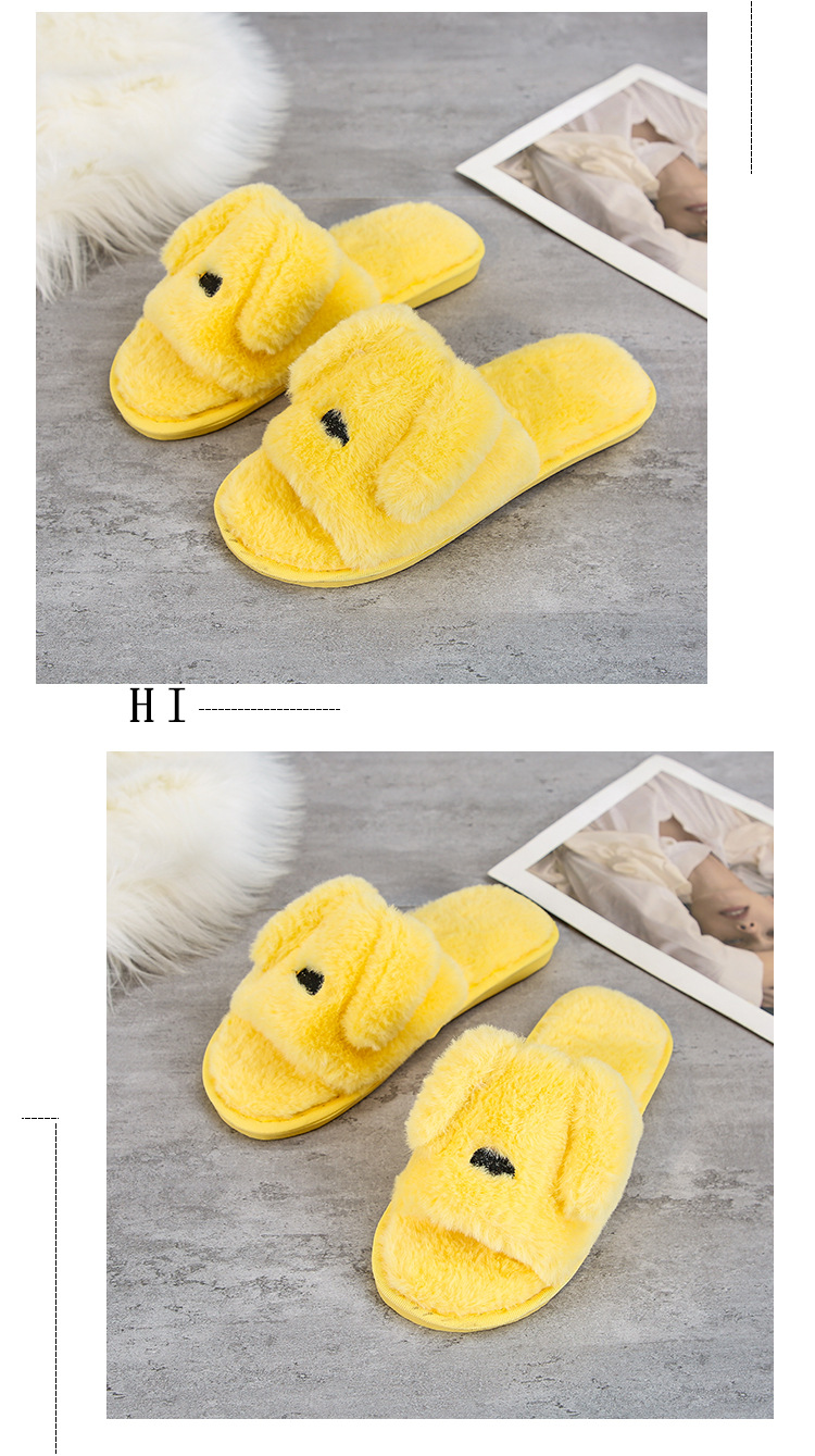 fashion cartoon plush slippers NSPE25004