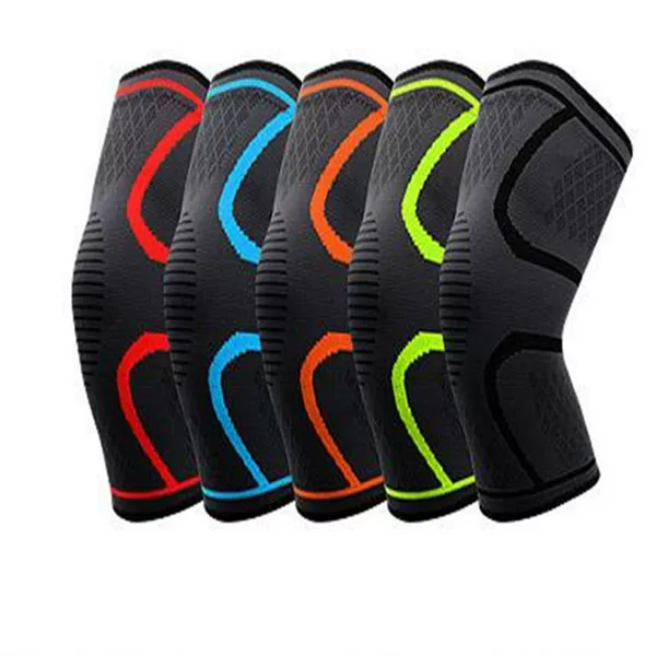 Sports nylon knee pad silicone non-slip breathable knitted knee pad Four Seasons protective gear