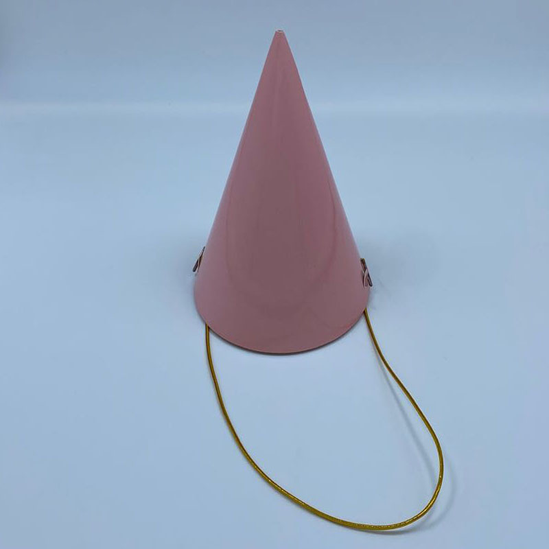 粉色简易派对装饰帽