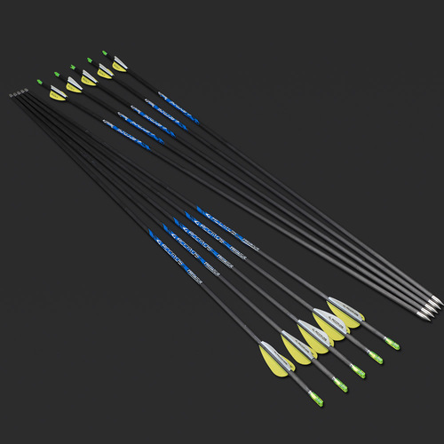 ACC blue label finished arrow outlet equipped with 4.2mm inner diameter competitive pure carbon arrow with three thousand degrees straightness