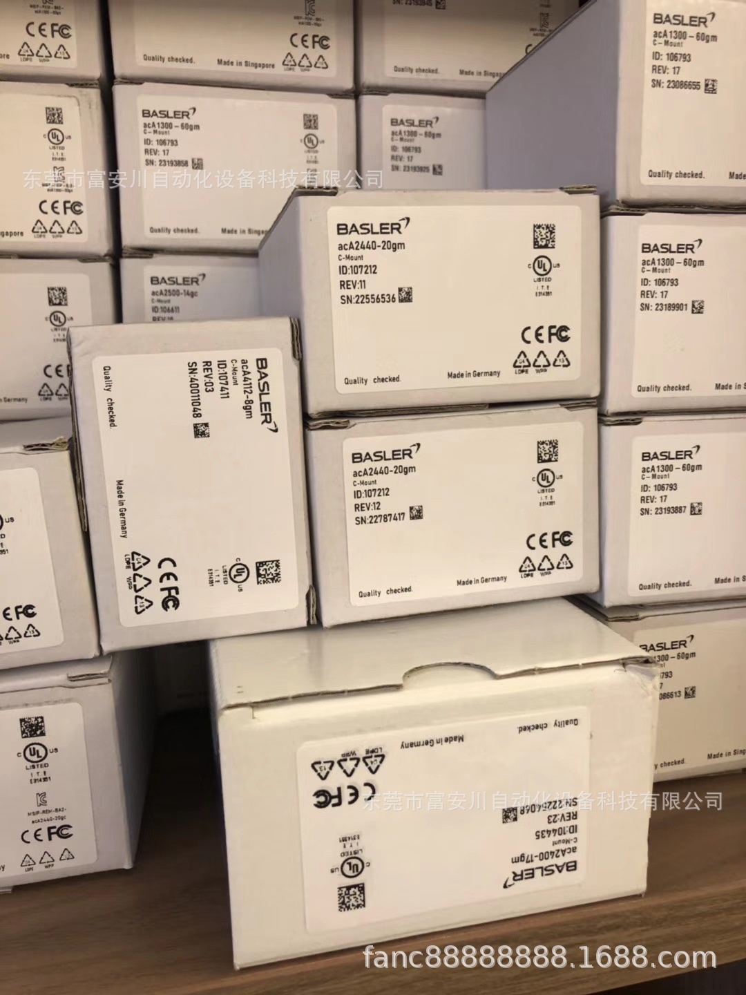 BASLER巴斯勒aca2500-20gm万像素网口工业相机 现货实拍议价