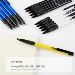 Blue ballpoint pen refills, black ink, automatic office pens, red signature pens for students to write