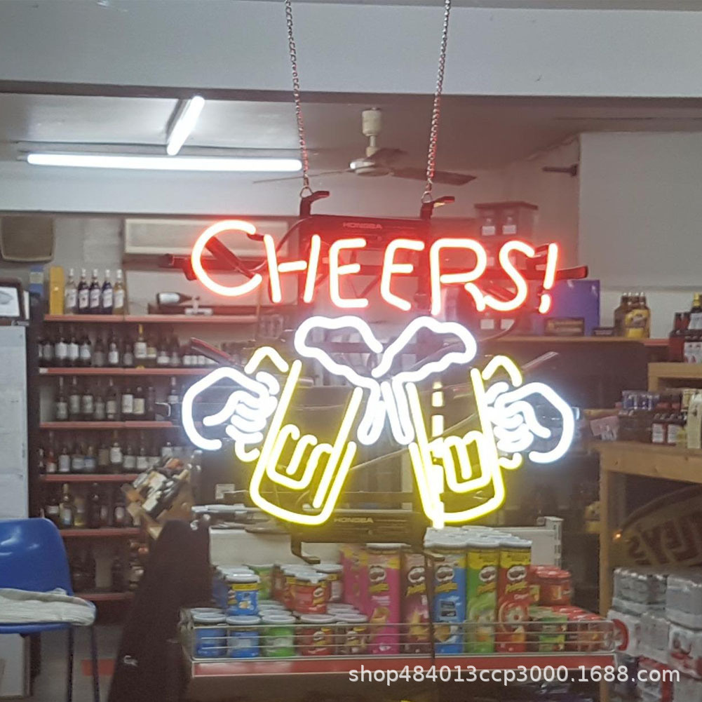 广州白云霓虹灯 玻璃霓虹灯彩灯装饰字母灯ins爆款创意挂墙霓虹灯