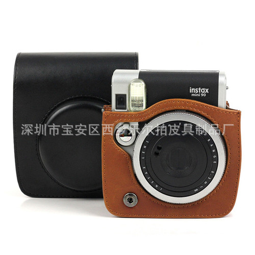 Factory Polaroid mini90 camera bag brown black shoulder retro photography bag