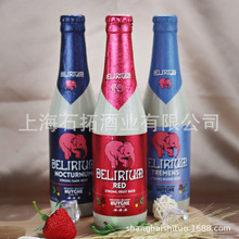 比利时进口粉象啤酒Delirium浅/深/樱桃粉象啤酒330ml*24瓶整箱