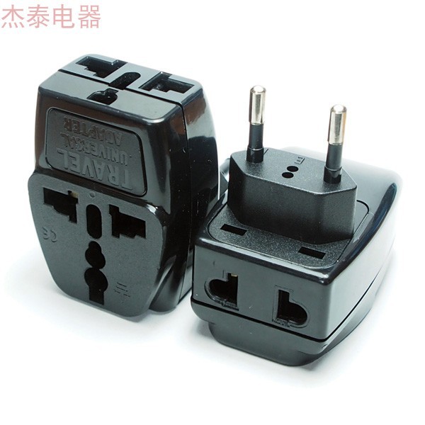 菱形插脚巴西转换插头 嵌入式半绝缘插脚转换插头 南美洲转换器