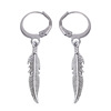 Trend universal earrings, accessory suitable for men and women, wholesale