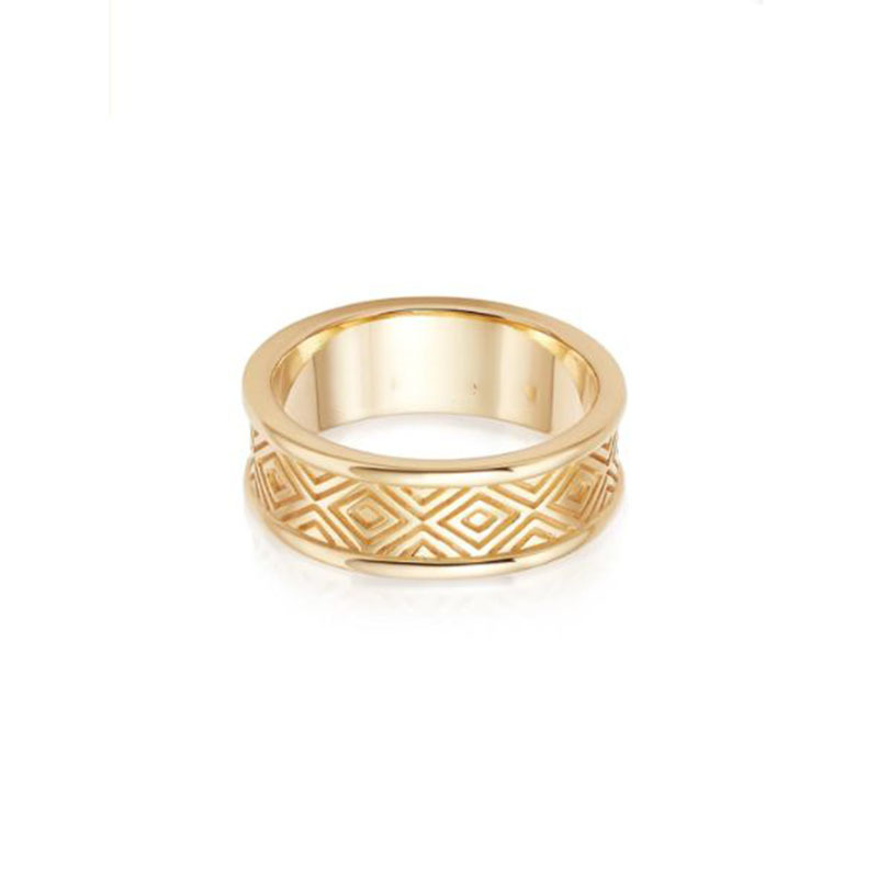 Fashion Geometric Titanium Steel Plating Rings display picture 3