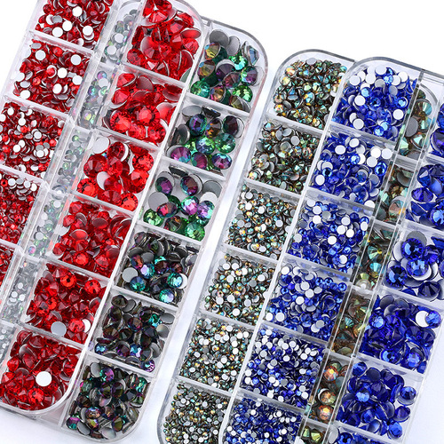 Electroplating Symphony Flat Nail Art Loose Colorful Rhinestone Set Nail Beauty DIY Jewelry Bag shoes mobile Car Decoration Accessories