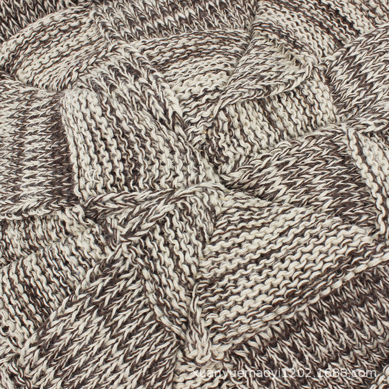 Cappello unisex in maglia mista Cappello autunnale e invernale in pile spesso da uomo e da donna_voghion.com