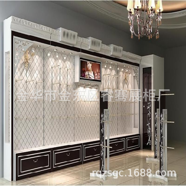 孝顺镇文胸货柜展示柜玻璃 旋转展示柜 木质白色展柜厂家直销