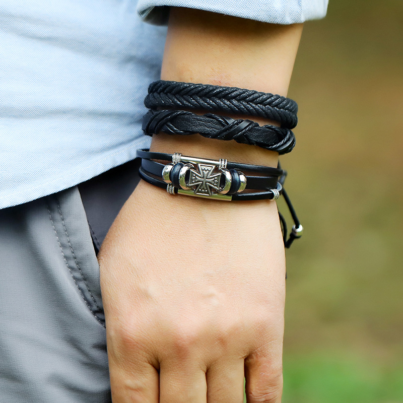 Simple retro  leather bracelet
