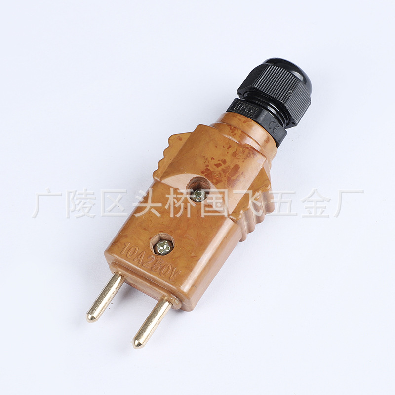 厂家供应 舞台灯光音响优良胶木插头电木插头10A公母自锁紧型批发-阿里巴巴