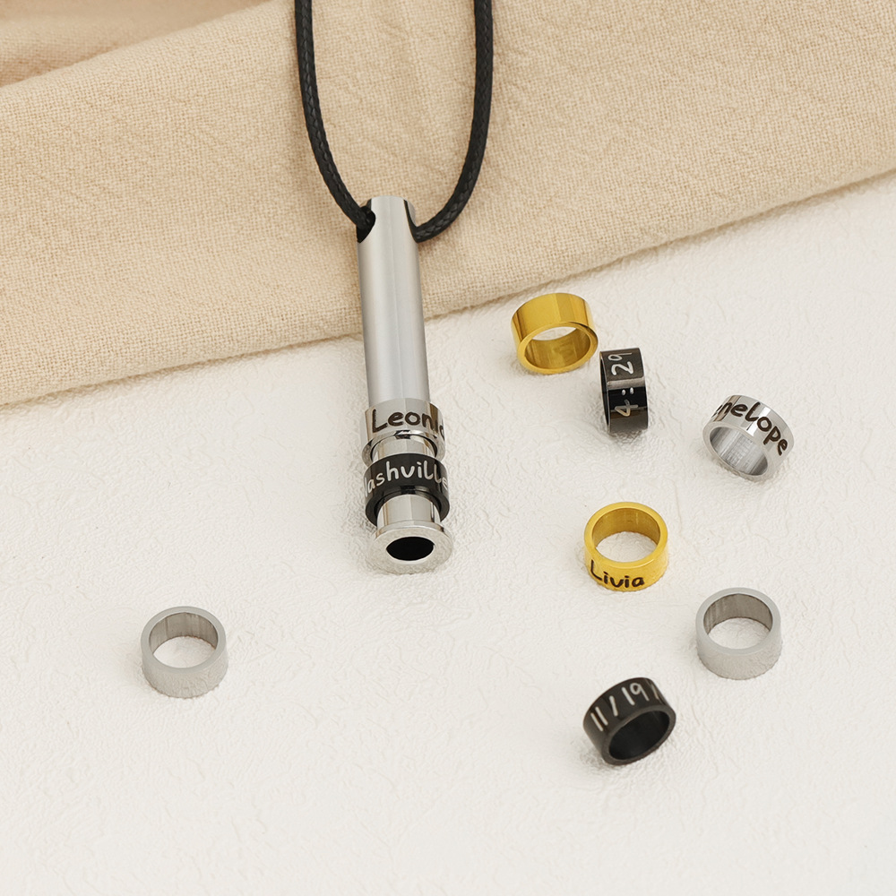 Pendant Necklace Classification Fashion Solid Color Stainless Steel Pendant Necklace Stainless Steel Necklaces