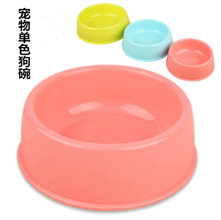 Товары для домашних животных оптом пластиковая миска для домашних животных чаша для собак конфетный цвет круглая кошка чаша Заводская поставка