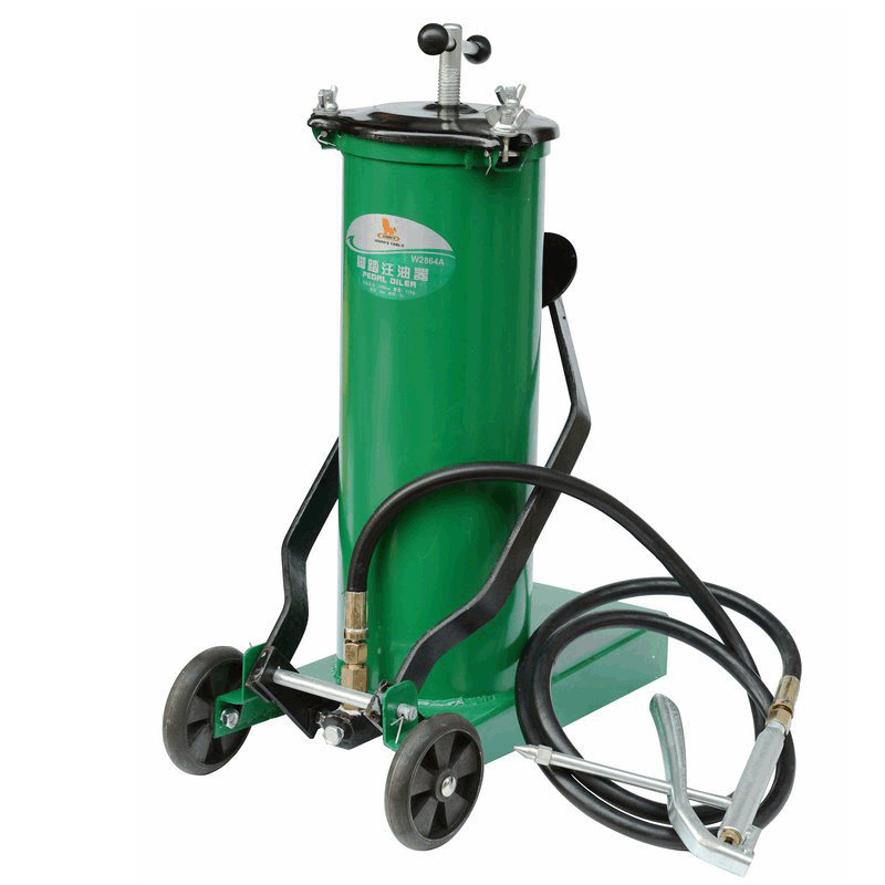 威力狮脚踏注油器6L黄油枪高压气动黄油机W2864AB