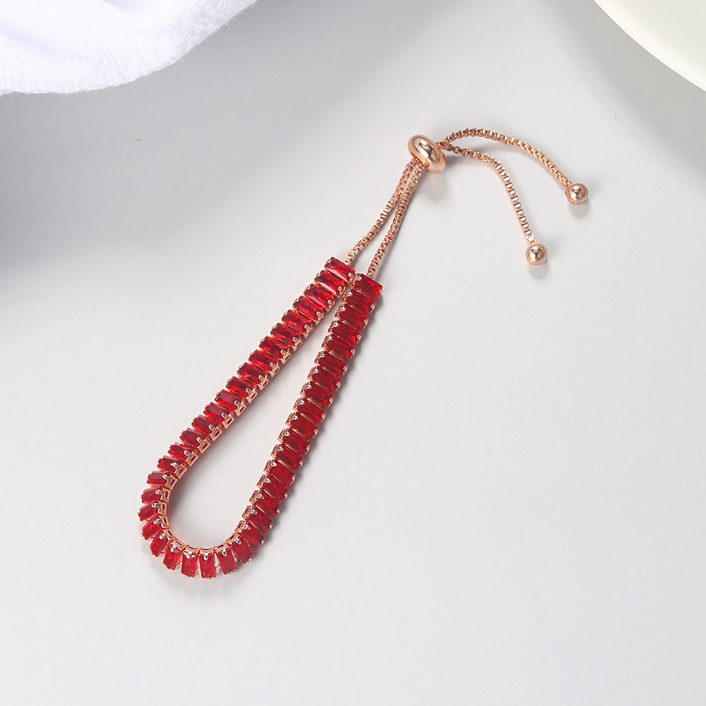 Fashion Square Copper Inlay Zircon Womenu0027S Bracelets Earrings Necklace 3 Piece Set