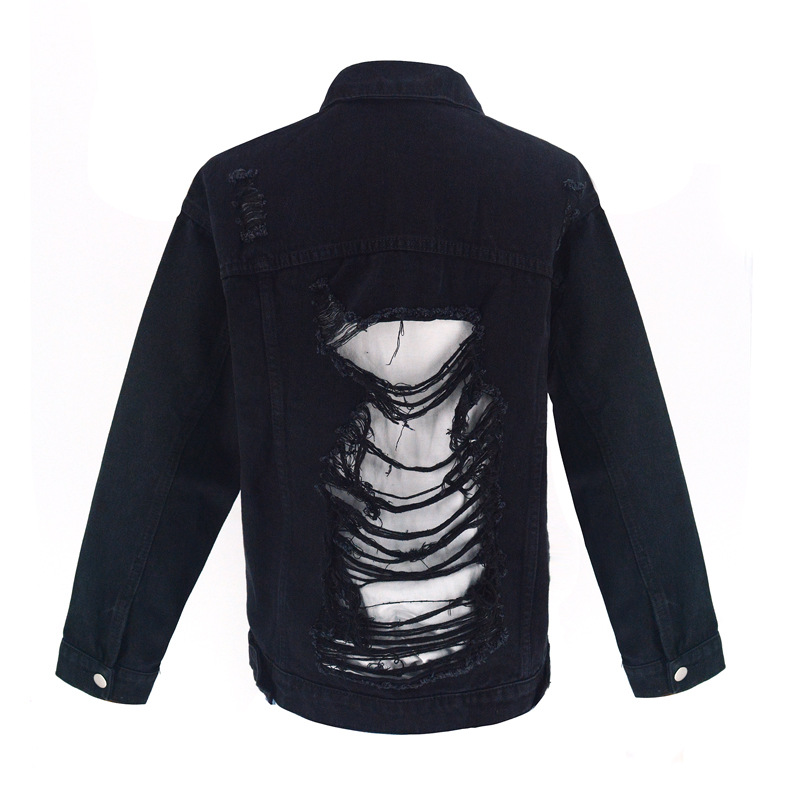 chaqueta vaquera slim negra NSSY9471