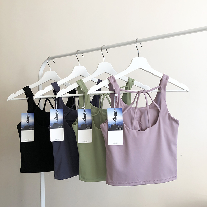 196g Weight Sleeveless Sleeve Length Nylon, Spandex Fabric Type Regular Top Length Vest Tops Type Fitness, Yoga Occasion U Neck Neckline Solid Color Pattern Casual, Sport Style Style Casual Sport Style Solid Color Nylon Spandex U Neck Active Tops Vest 6