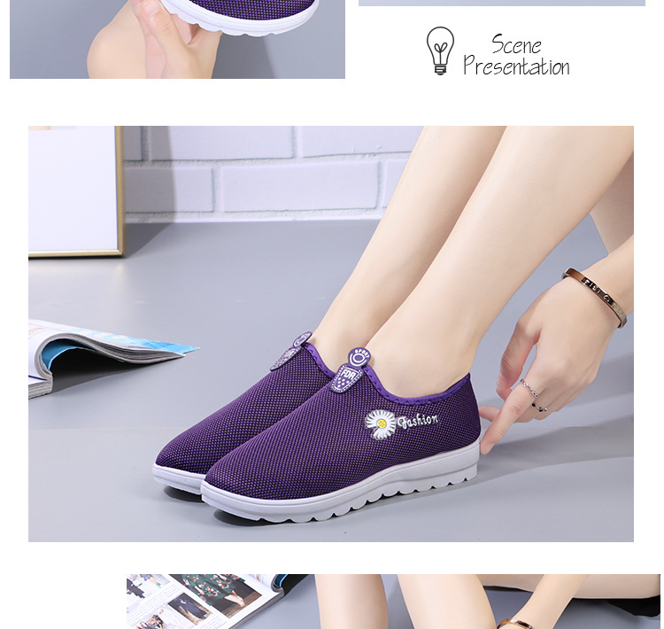 Ladies Athletic Shoes Tennis Shoes Sneakers Fabric Lightweight Footgear_voghion.com