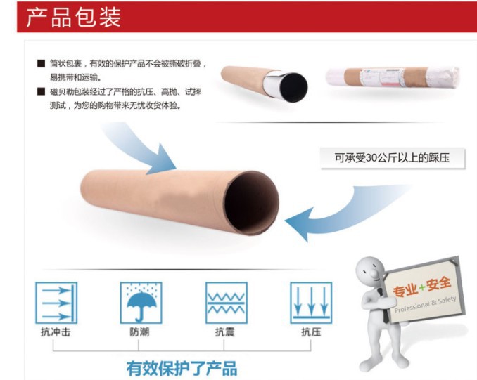 纸筒包装 opp袋+泡棉  350克纸盒+珍珠棉包装（只给配套使用）