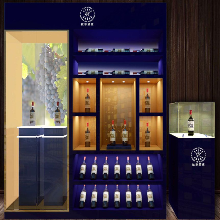 锋桦展柜厂制作高档美观展柜陈列酒柜烟草展示柜白酒柜台