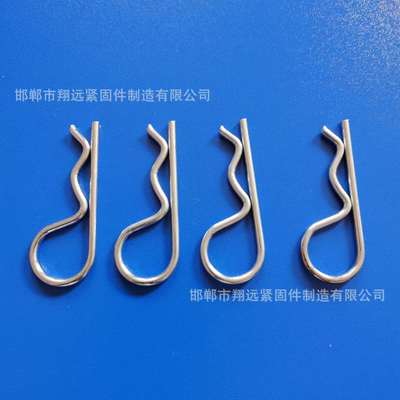 镀锌R型开口销 B型锁销 发卡销 定制销规格m1-m6*20 30 40 50-150|ms