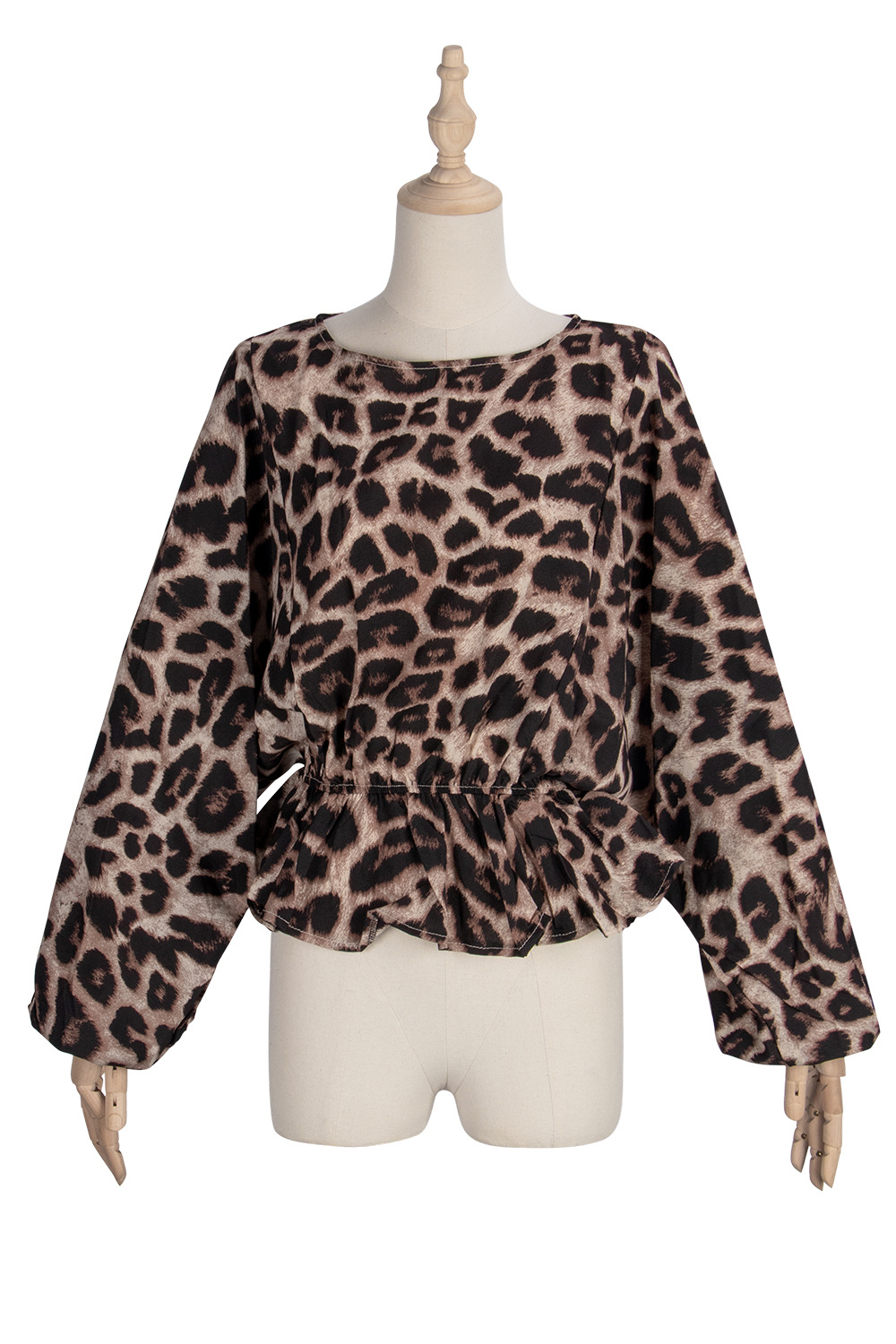 Ladies Leopard Print Tops   NSDF14215