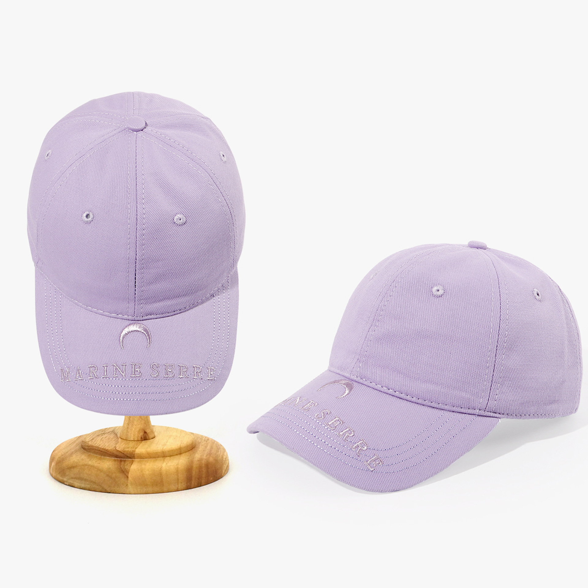 Small Letter Embroidery Lilac Cap Baseball Cap Student Street Shade Cap Custom Wholesale Nihaojewelry display picture 9