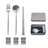 Removable constructor stainless steel, fork, spoon, handheld chopsticks, tableware for side table