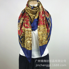 广州市丝巾厂高端丝巾真丝丝巾春夏秋冬欧洲专柜大方巾