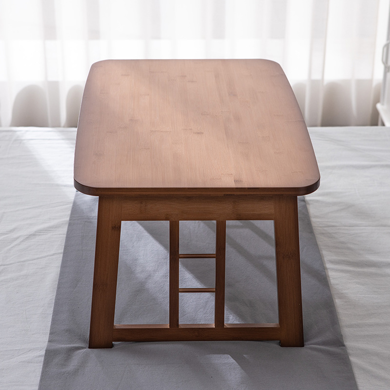 Escritorio elíptico marrón