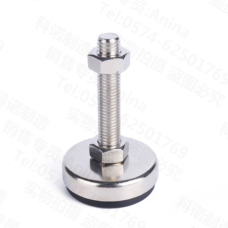 304不锈钢水平调节脚防滑防震调整脚支撑脚地脚螺丝橡胶水平支撑
