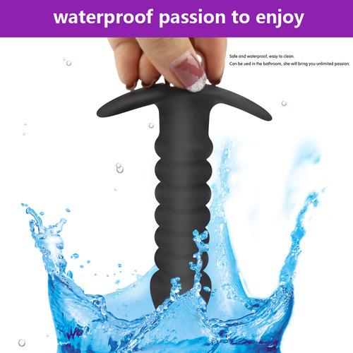 Adult products wholesale threaded vibrating silicone anal plug female masturbation device gay supplies AliExpress
