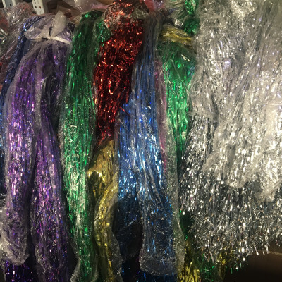 Cortina seda lluvia 1m, fábrica directa, decoración fiesta cumpleaños