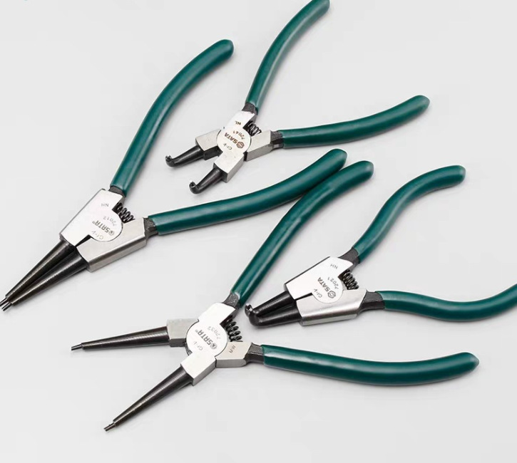 世达工具外卡弹簧钳子卡簧钳直卡黄钳5寸-13寸世达72011-72012-14