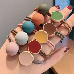 Ins-style Morandi color Korean celebrity hair tie, hair-friendly hair tie, head accessory for tying hair, hair ring, hair tie holder