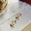 South Korean goods, earrings, metal silver needle, simple and elegant design, internet celebrity, silver 925 sample