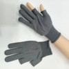 Black nylon pack suitable for men and women, thin gloves, fingerless