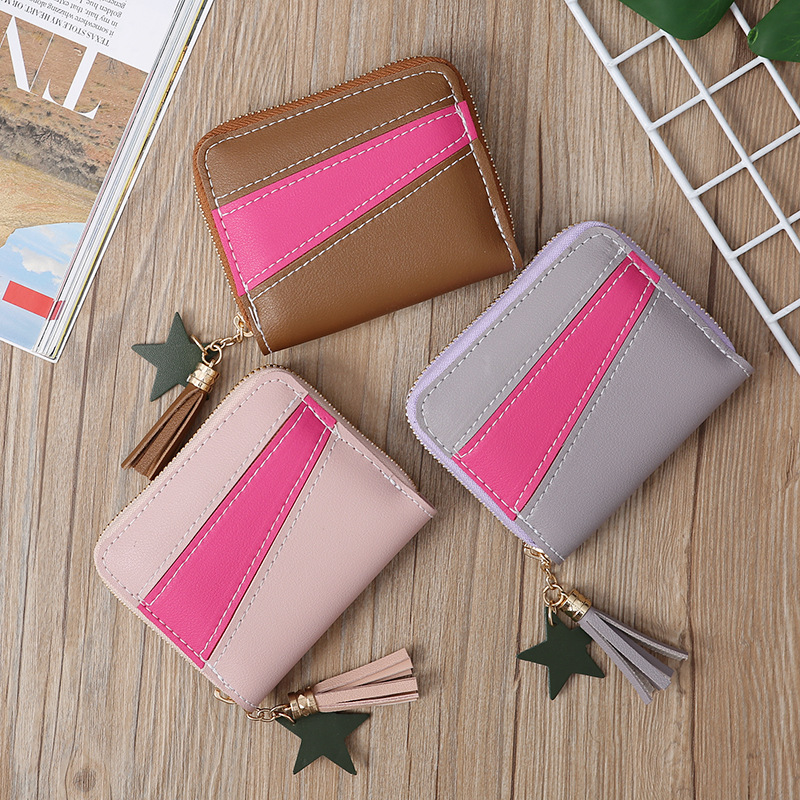 Korean Contrast Color Short Creative Wallet Wholesale display picture 23