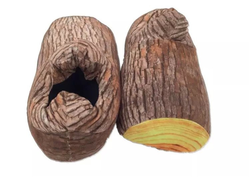 Wood Grain Cotton Slippers 5
