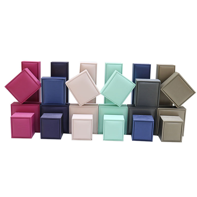 批发首饰盒拉丝皮PU戒指饰品盒收纳项链手镯手链盒吊坠珠宝盒批发