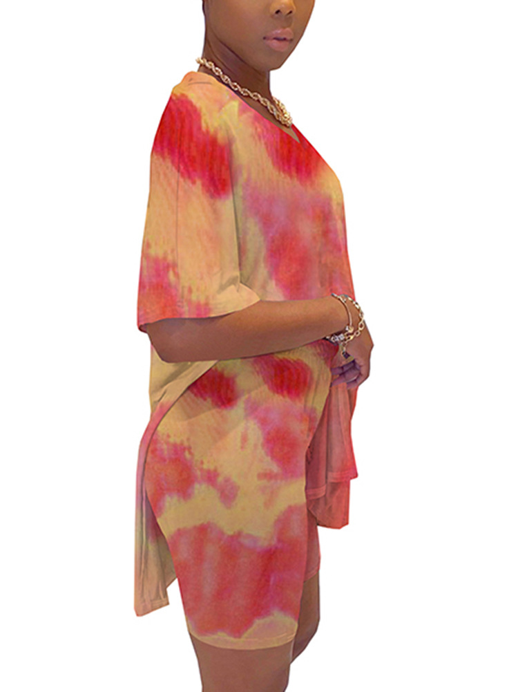 tie-dye home service top & pants two-piece set Nihaostyles wholesale clothing vendor NSMDJ75049